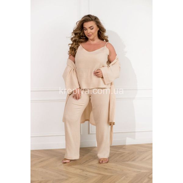 Домашний костюм тройка 2207 оптом 291025-52