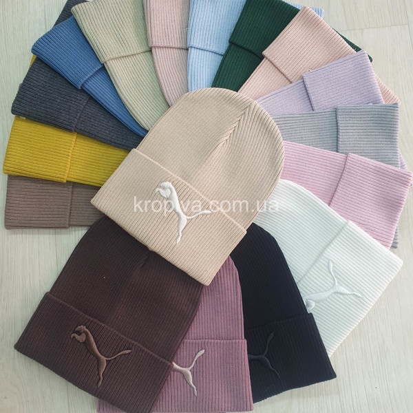 Женская шапка одинарная микс оптом 291025-716