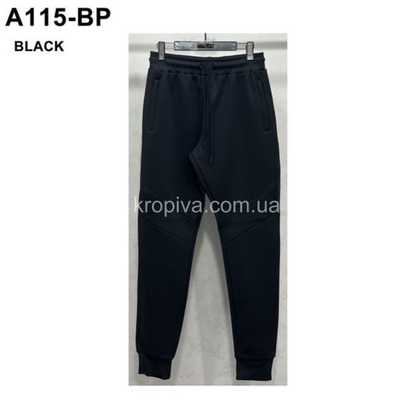 Мужские спортивные штаны на флисе норма оптом 011125-614