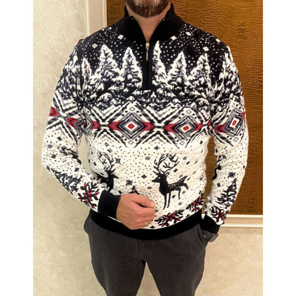 Мужской свитер норма зима Турция оптом 081125-603