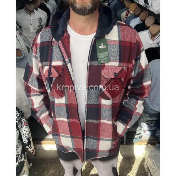 Мужская рубашка на меху змейка Турция оптом 081125-633