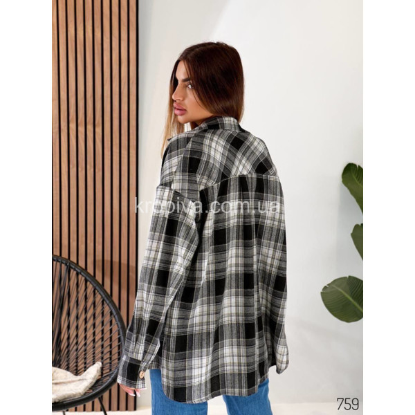 Жіноча сорочка 759 коттон оптом 091125-704