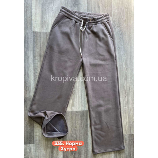 Жіночі спортивні штани на хутрі норма оптом 221125-770