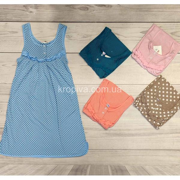 Женская ночнушка 309 FAZO-R микс полубатал оптом 021225-005