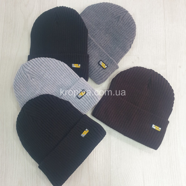 Чоловіча шапка на флісі мікс оптом 031225-654