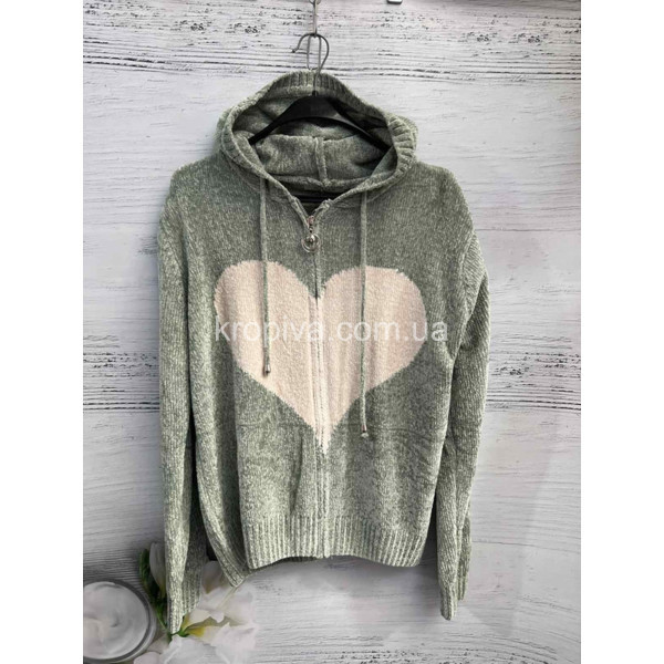 Женский свитер на змейке Турция микс оптом 091225-669