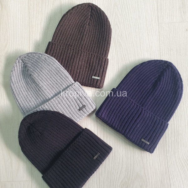 Мужская шапка одинарная микс оптом 161225-790