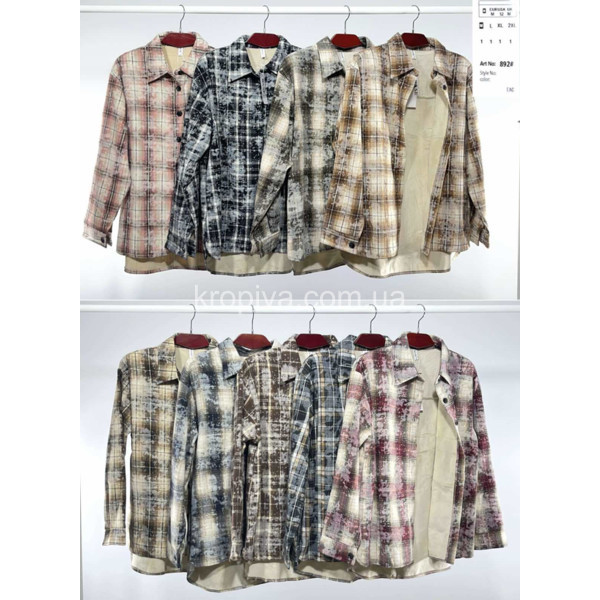 Женская рубашка норма оптом 110126-025