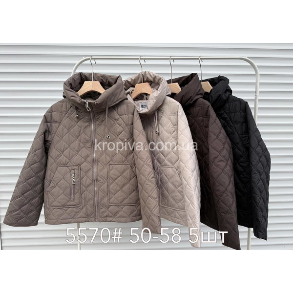 Женская куртка весна батал оптом 130126-049