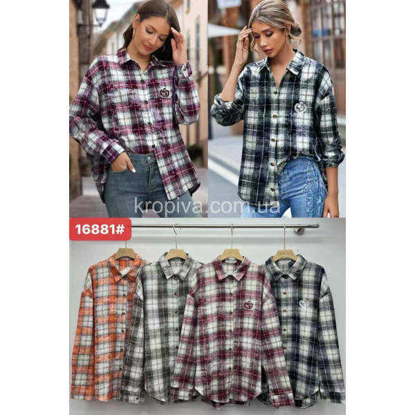 Женская рубашка батал микс оптом 130126-079