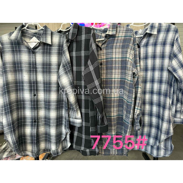 Женская рубашка батал оптом 130126-099