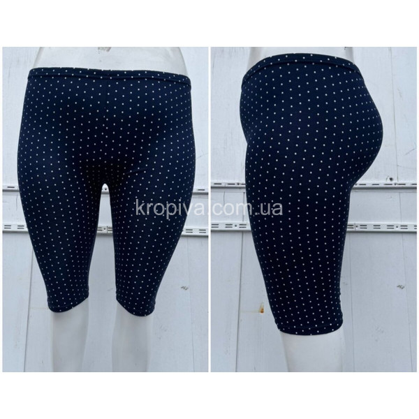 Жіночі капрі горох батал синій оптом 310126-128
