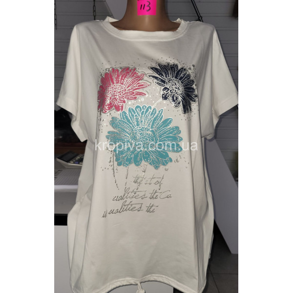 Женская футболка 113 батал микс оптом 010226-0130