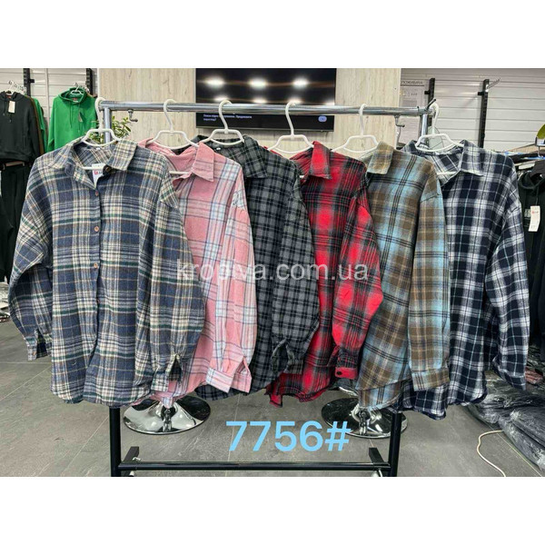 Женская рубашка батал микс оптом 290126-744