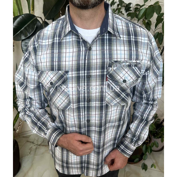 Чоловіча сорочка клітина Туреччина оптом 160626-643