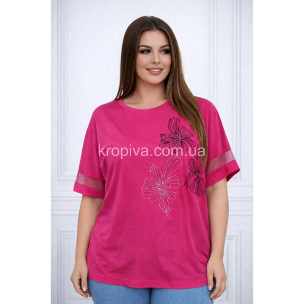 Женская футболка 26034 батал оптом 070326-672