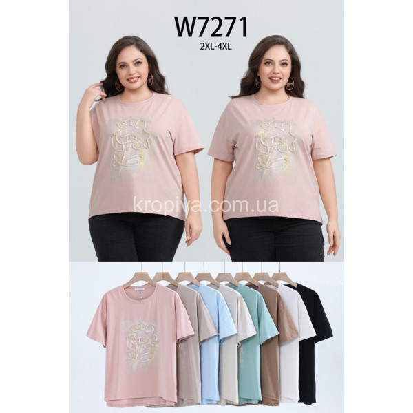 Женская футболка полубатал микс оптом 090326-781