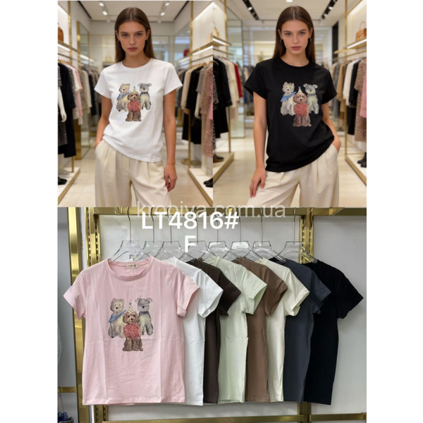 Женская футболка норма микс оптом 100326-750