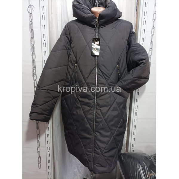Женская куртка зима батал на меху оптом  (041122-814)