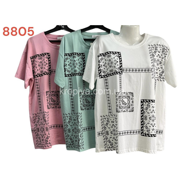 Женская футболка 8806 норма микс оптом  (300423-299)