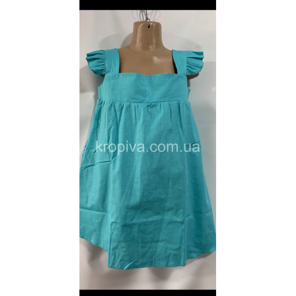 Детское платье лен 6-10 лет оптом 060523-640