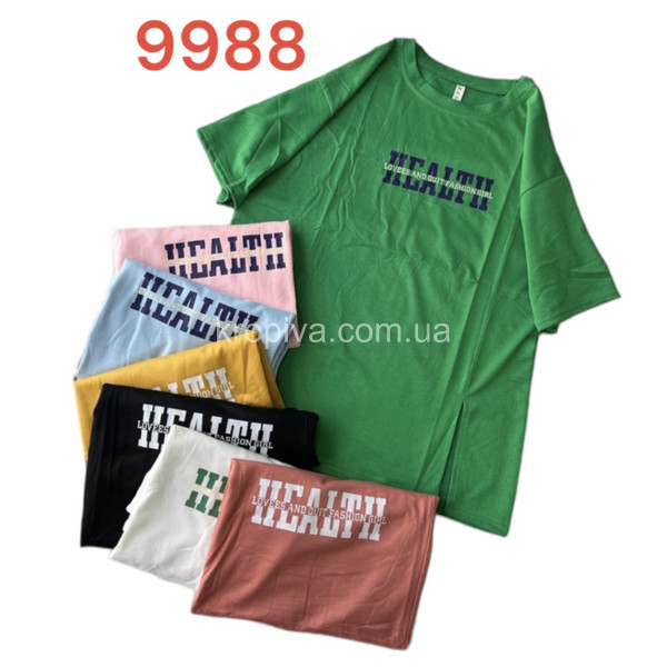 Женская футболка 9988 норма микс оптом 170623-205 (170623-206)