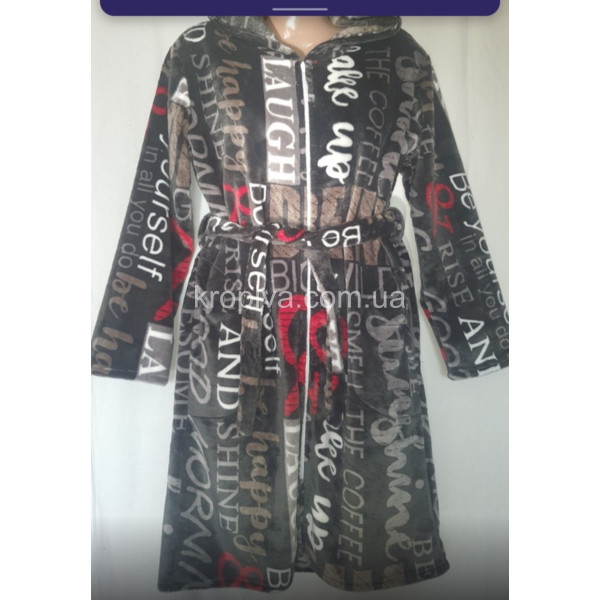Жіночий халат махра напівбатал мікс оптом 091023-650