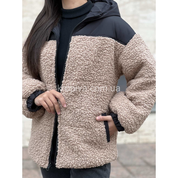 Женская куртка двухсторонняя 3049 норма оптом  (101023-199)