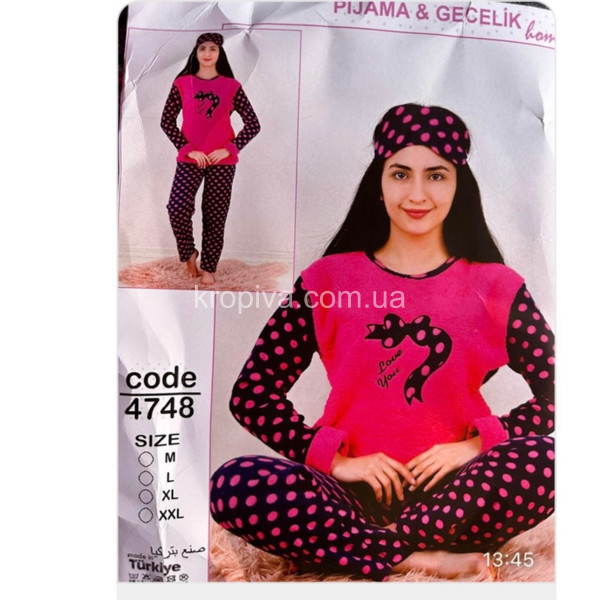 Жіноча піжама махра фліс норма Туреччина оптом 261023-658