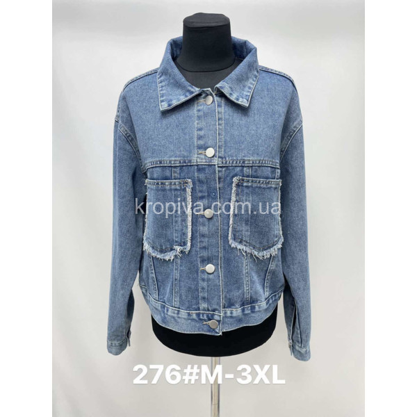 Жіноча куртка джинс норма оптом 270124-651