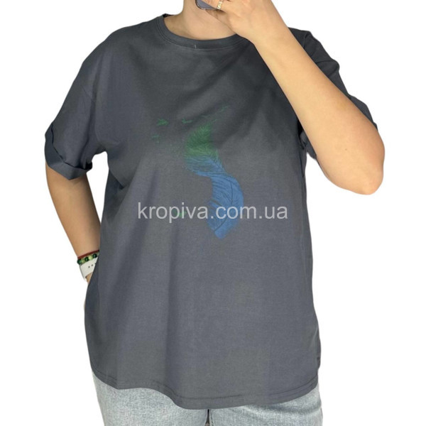 Жіноча футболка оверсайз 54005 мікс оптом  (270324-748)