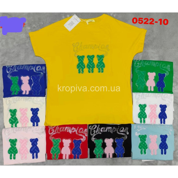 Жіноча футболка напівбатал мікс оптом 020424-791