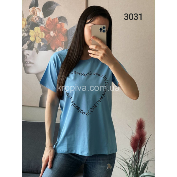 Жіноча футболка напівбатал мікс оптом 030524-450