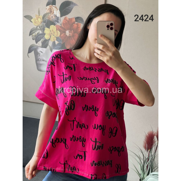 Жіноча футболка напівбатал мікс оптом 030524-460