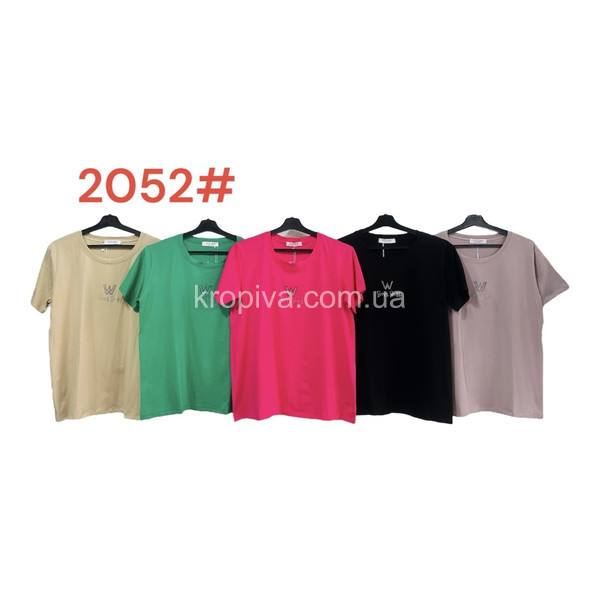 Жіноча футболка напівбатал мікс оптом 090524-185