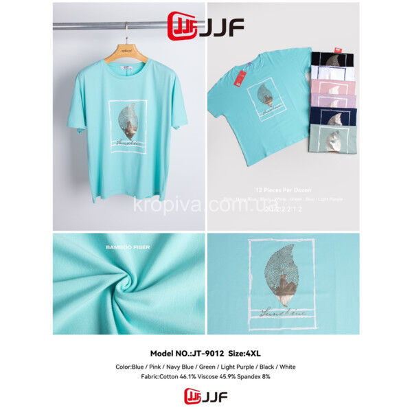 Женская футболка батал микс оптом 120325-724