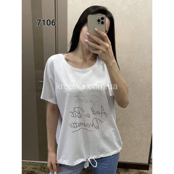 Жіноча футболка напівбатал мікс оптом 050325-330