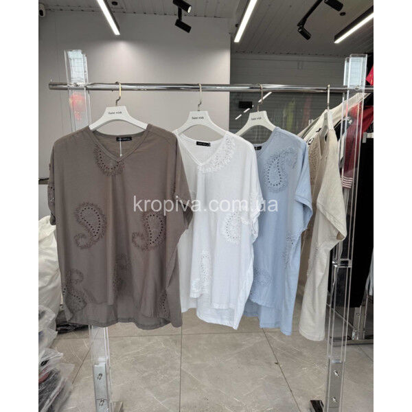 Женская футболка батал Турция оптом 180325-712