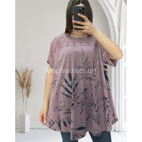 Жіноча футболка 25015 супербатал оптом 040425-699