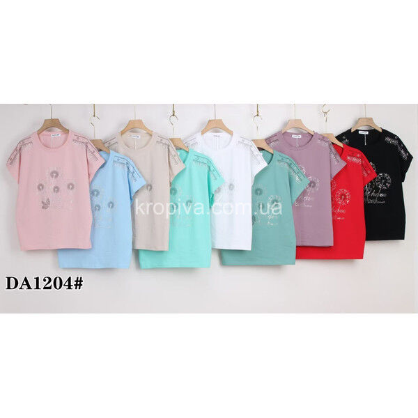 Женская футболка DА 1204 полубатал микс оптом 140525-079