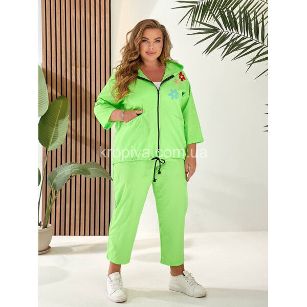 Женский костюм на змейке батал оптом 120625-730