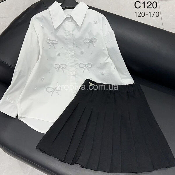 Детская рубашка с120 школа оптом 090725-104