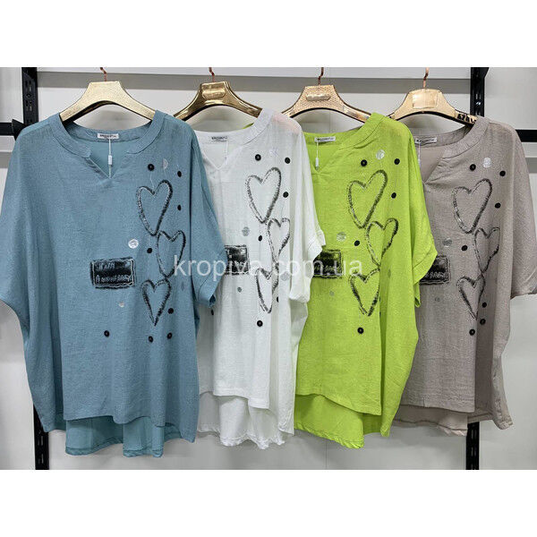 Женская футболка 9599 батал оптом 240725-092