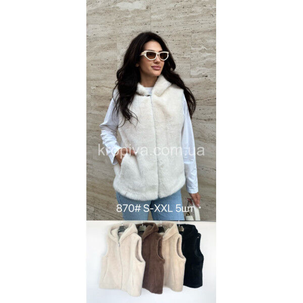 Женская жилетка 870 полубатал оптом 310725-028
