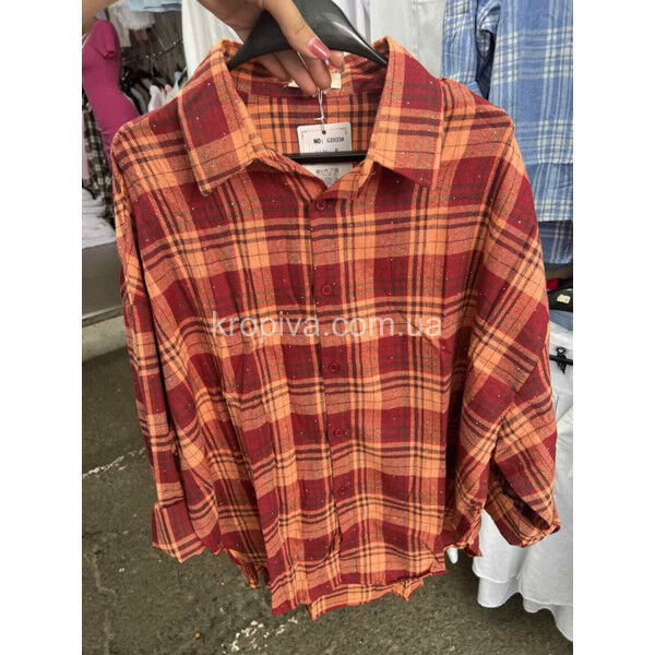 Женская рубашка норма микс оптом 290725-642