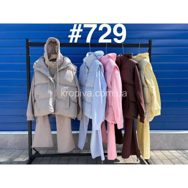 Женский костюм тройка 729 норма оптом 200825-0193