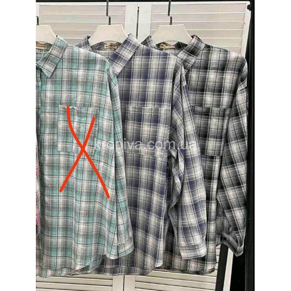 Женская рубашка Турция оверсайз оптом 200825-786