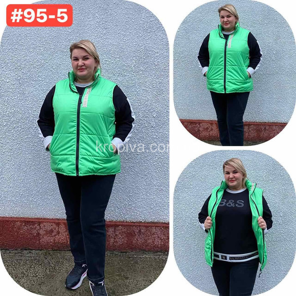 Женская жилетка стебаная батал 95 оптом 290825-665