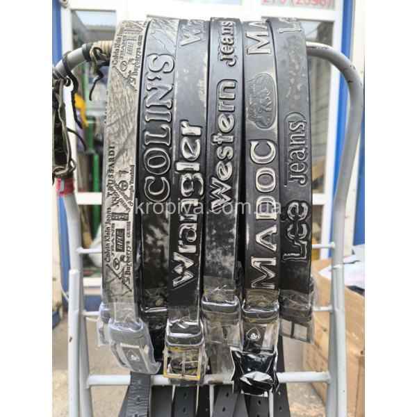 Чоловічий ремінь шкіра для джинс оптом 030925-604