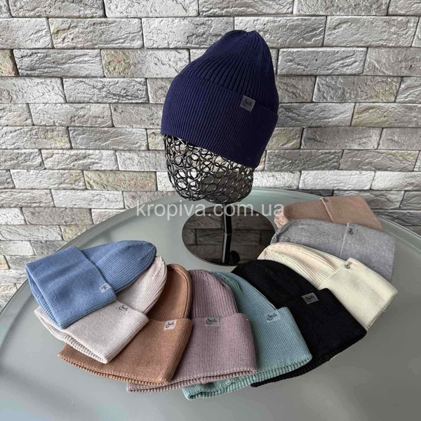 Шапка одинарная вязаная оптом 290925-105